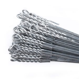 3mm x 14' (4.27m) Pre-Cut & Looped Galvanised Baling Wire - Image 2