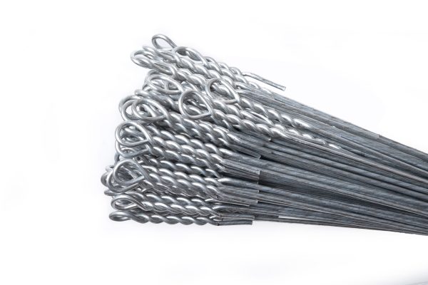 3mm x 14' (4.27m) Pre-Cut & Looped Galvanised Baling Wire